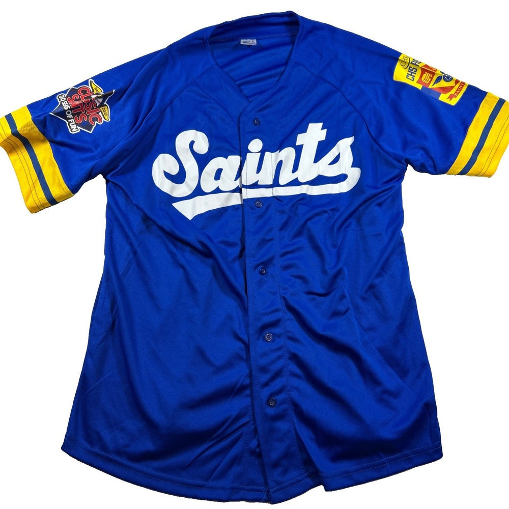St. Paul Saints Blue Classic Throwback Jersey 2022 SGA MLB Baseball Men's Size S